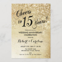 15. Hochzeitstag Gold