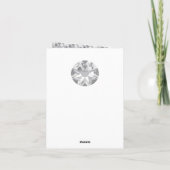 15. Hochzeitstag, Kristallfest Karte (Rückseite)