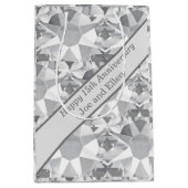 15. Hochzeitstag, Kristallfest Mittlere Geschenktüte (Vorderseite)