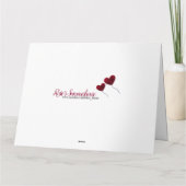 15. Hochzeitstag rote Rose Ballon groß Karte (Rückseite)