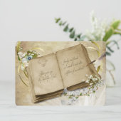 15. Hochzeitstag Vintage Neueröffnung Einladung (Stehend Vorderseite)