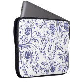 15-Inch Laptop Sleeve – Floral & Gradient Grain (Vorne Rechts)