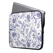 15-Inch Laptop Sleeve – Floral & Gradient Grain (Vorderseite Links)