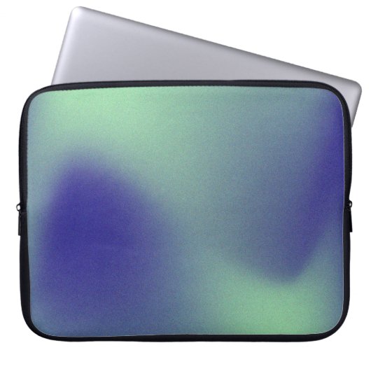 15-Inch Laptop Sleeve – Floral & Gradient Grain (Vorderseite)