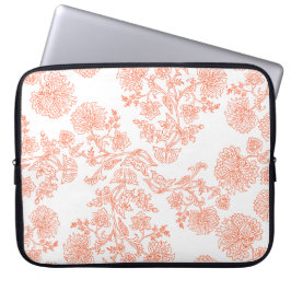 15-Inch Laptop Sleeve – Floral & Gradient Grain
