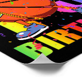 15 Jahre alt 15. Basketball Geburtstagsparty Thema Poster (Ecke)