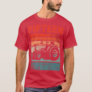 15 Jahre alt 15. Geburtstag Traktor Bauer Boys Gir T-Shirt