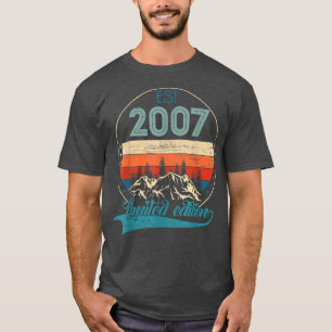 15 Jahre alt Geburtstag Geschenke EST 2007 Vintage T-Shirt