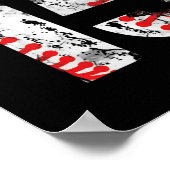 15 Jahre alte Geschenke Nr. 15 Baseball 15. Geburt Poster (Ecke)