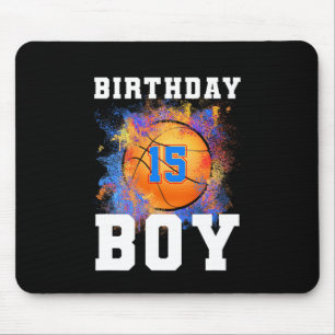 15 Jahre alte Kinder 15. Geburtstag Junge Geburtst Mousepad