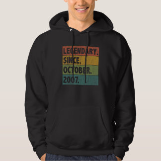 15 Jahre alte Legende Seit Oktober 2007 15. Geburt Hoodie
