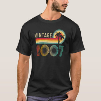 15 Jahre alte Männer Frauen Vintag 2007 Retro 15.  T-Shirt