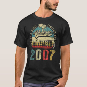 15 Jahre alte Vintage November 2007 15. Geburtstag T-Shirt