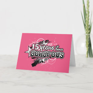 15 Jahre des Seins herrlich (15. Geburtstag) Karte