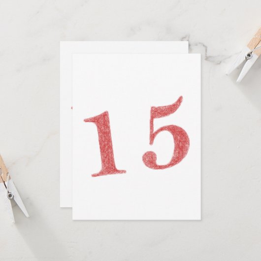 15 Jahre Karte (Vorderseite/Rückseite Beispiel)