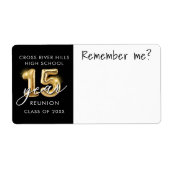 15 Jahre Klasse Wiedersehen Name Tag Erinnern (Vorne)