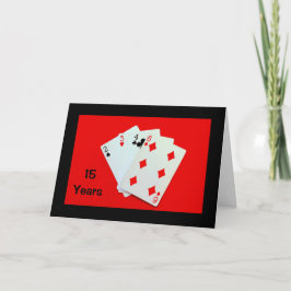 15 Jahre sind ein großer Deal! Jubiläumskarte Karte