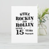 15. Jahrestag - 15-jährige Paare Karte (Stehend Vorderseite)