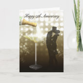 15. Jahrestag - Champagner Karte (Vorderseite)