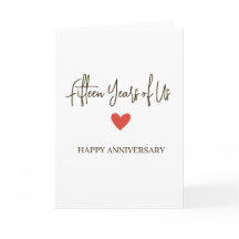 15. Jahrestag – Fünfzehn Jahre unseres Lebens