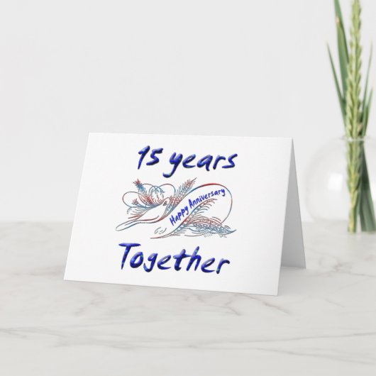 15. Jahrestag Karte (Vorderseite)