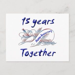 15. Jahrestag Postkarte