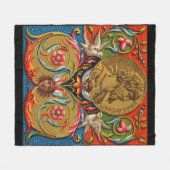 15. Jahrhundert Print Caesar Vögel Blume etc. Fleecedecke (Vorderseite (Horizontal))