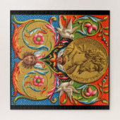 15. Jahrhundert Print Caesar Vögel Blume etc. Puzzle (Horizontal)