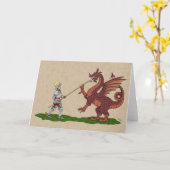 15. Jahrhundert Saint George und der Drache Karte (Gelbe Blume)