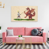 15. Jahrhundert Saint George und der Drache Leinwanddruck (Insitu (Wohnzimmer))