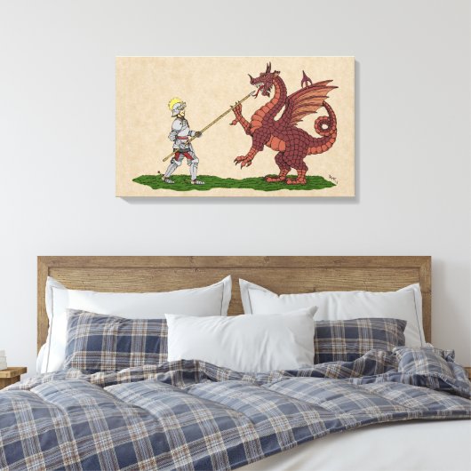 15. Jahrhundert Saint George und der Drache Leinwanddruck (Insitu (Schlafzimmer))