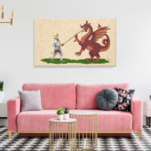 15. Jahrhundert Saint George und der Drache Leinwanddruck (Insitu (Wohnzimmer))