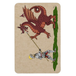 15. Jahrhundert Saint George und der Drache Magnet