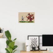 15. Jahrhundert Saint George und der Drache Poster (Heimbüro)