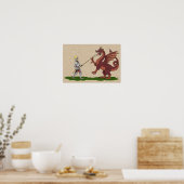 15. Jahrhundert Saint George und der Drache Poster (Küche)