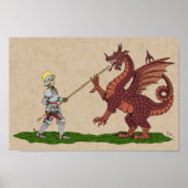 15. Jahrhundert Saint George und der Drache Poster (Vorne)