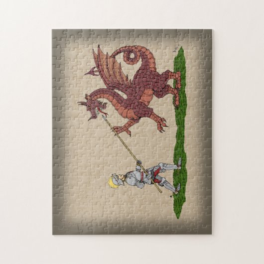 15. Jahrhundert Saint George und der Drache Puzzle (Vertikal)