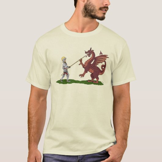 15. Jahrhundert Saint George und der Drache T-Shirt (Vorderseite)