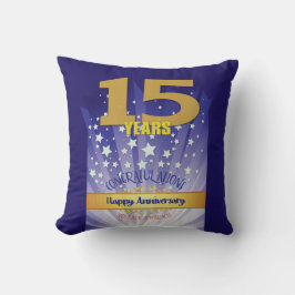 15-jähriger INDIVIDUELLE NAME 12-Stufen-Jubiläum g Kissen