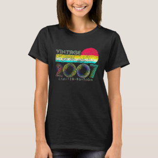15-jähriger Vintage 2007 15. Geburtstag Jungen T-Shirt