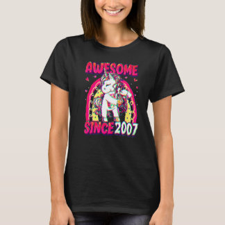 15-jähriges Einhorn mit Zahnseide zum 15. Geburtst T-Shirt
