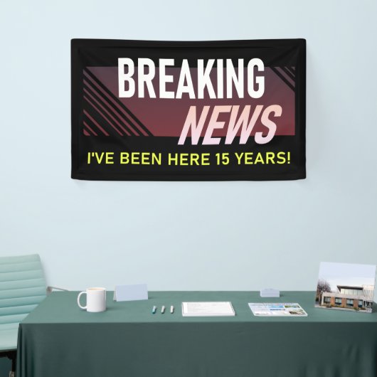15-jähriges Party der Mitarbeiter Banner (Messeveranstaltung)