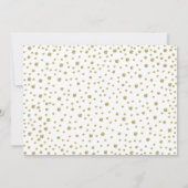 15. Jubiläum mit Foto - Gold White Einladung (Rückseite)