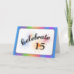 15. Jubiläumsfeier Karte