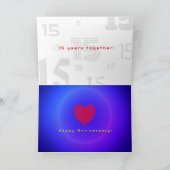 15. Jubiläumsgratis Grußkarte Karte (Innenseite)