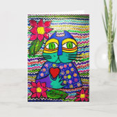 15 - Kisa the cat Grußkarte Karte (Vorderseite)