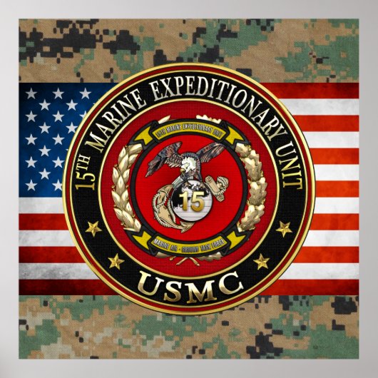 15. Marine Expeditionary Unit (15. MEU) [3D] Poster (Vorne)