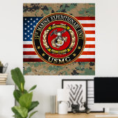 15. Marine Expeditionary Unit (15. MEU) [3D] Poster (Heimbüro)