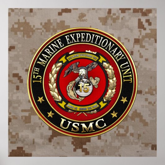 15. Marine Expeditionary Unit (15. MEU) [3D] Poster (Vorne)