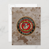 15. Marine Expeditionary Unit (15. MEU) [3D] Postkarte (Vorne/Hinten)